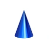 Cross-border aluminum film headwear, birthday hat, solid color, children and adults, smooth laser decorative paper hat, colorful glossy paper details Picture